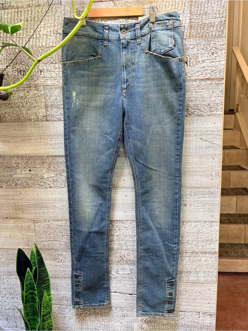Nikita Jeans | NWT Grunge Distressed Med Blue Skinny Jeans - Women's 29"x30.5"